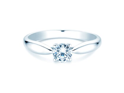 Verlobungsring Joy in 14K Weißgold mit Labordiamant 0,50ct E/VS
