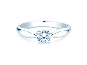 Verlobungsring Joy in 14K Weißgold mit Labordiamant 0,50ct E/VS
