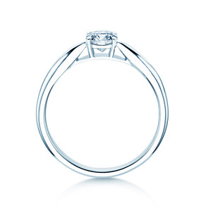 Verlobungsring Joy in 14K Weißgold mit Labordiamant 0,50ct E/VS