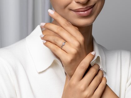 Verlobungsring Madison in Platin 950/- mit Diamant 0,25ct G/SI