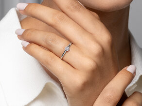 Verlobungsring Madison in Platin 950/- mit Diamant 0,25ct G/SI