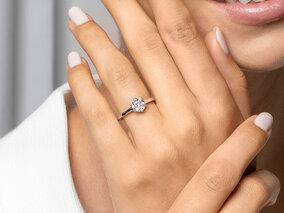 Verlobungsring Madison in 18K Weißgold mit Diamant 0,25ct G/SI