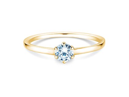 Verlobungsring Madison in 18K Gelbgold mit Diamant 0,25ct G/SI