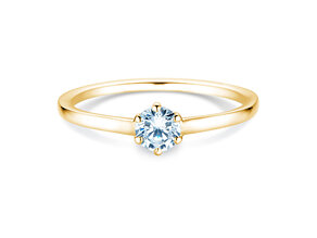 Verlobungsring Madison in 18K Gelbgold mit Diamant 0,25ct G/SI