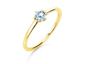 Verlobungsring Madison in 18K Gelbgold mit Diamant 0,25ct G/SI