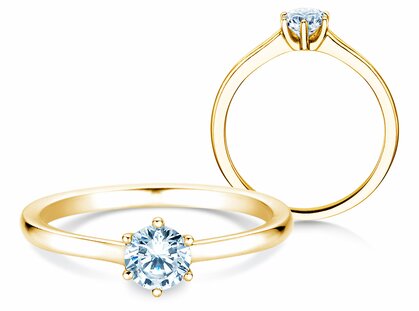 Verlobungsring Madison in 14K Gelbgold mit Diamant 0,50ct G/SI