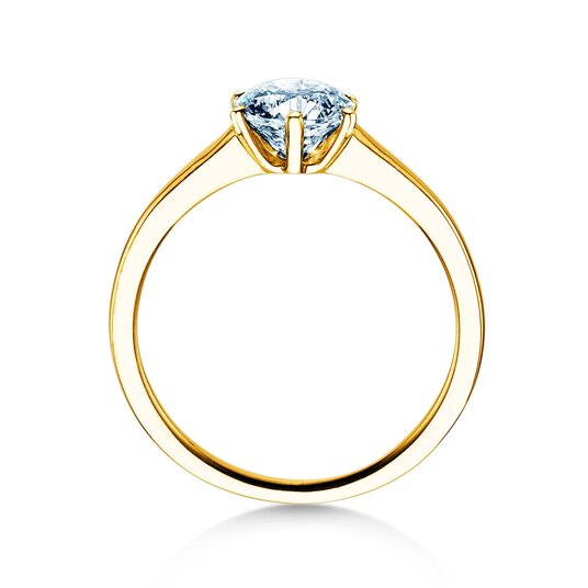 Verlobungsring Madison in 9K Gelbgold mit Labordiamant 2,50ct E/VS