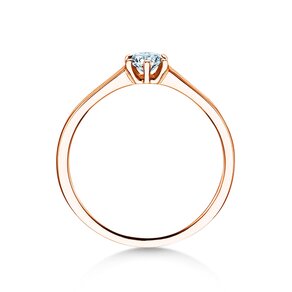 Verlobungsring Madison in 14K Roségold mit Diamant 0,20ct G/IF