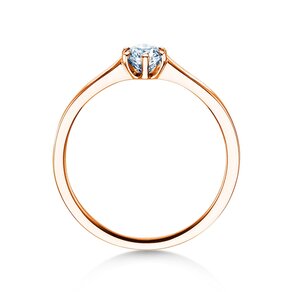 Verlobungsring Madison in 14K Roségold mit Diamant 0,25ct H/SI