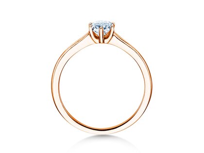 Verlobungsring Madison in 14K Roségold mit Diamant 0,50ct H/SI