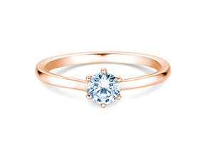 Verlobungsring Madison in 14K Roségold mit Diamant 0,50ct H/SI