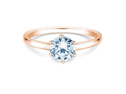Verlobungsring Madison in 14K Roségold mit Diamant 1,00ct H/SI