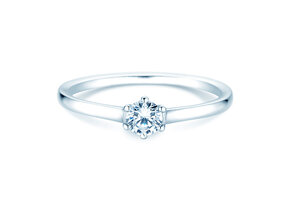 Verlobungsring Madison in Silber 925/- mit Diamant 0,15ct H/SI