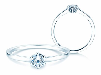Verlobungsring Madison in 14K Weißgold mit Diamant 0,25ct G/SI