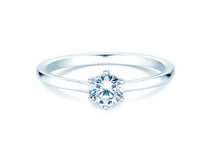 Verlobungsring Madison in 9K Weißgold mit Labordiamant 0,50ct E/VS