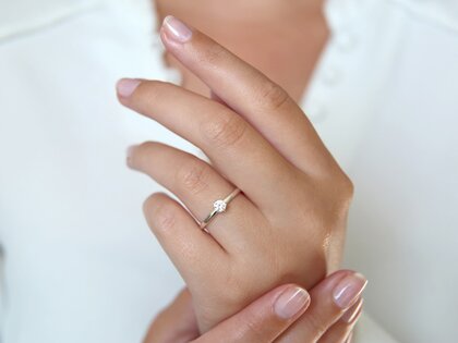 Verlobungsring Madison in Silber 925/- mit Diamant 0,15ct H/SI