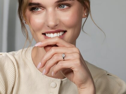 Verlobungsring Melody in 14K Roségold mit Diamant 1,00ct G/IF