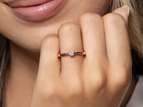 Verlobungsring Modern Petite in Roségold