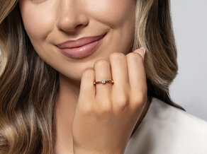 Verlobungsring Modern Petite in Roségold