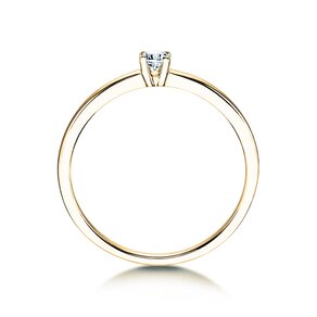 Verlobungsring Modern Petite in 14K Gelbgold mit Diamant 0,08ct G/SI