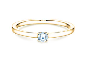 Verlobungsring Modern Petite in Gelbgold