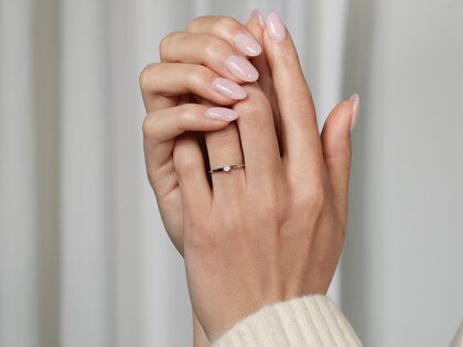 Verlobungsring Modern in 14K Gelbgold mit Diamant 0,07ct G/SI
