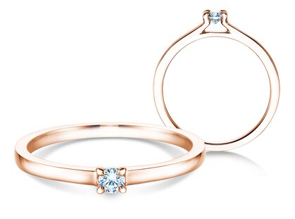 Verlobungsring Modern in Roségold