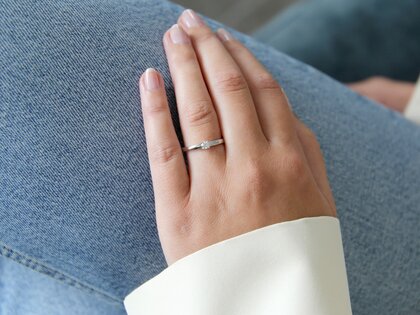Verlobungsring Modern Labordiamant