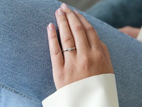 Verlobungsring Modern Labordiamant