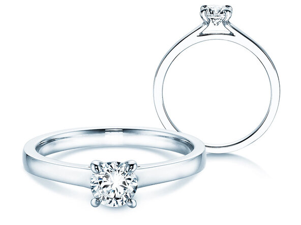 Verlobungsring Modern in Platin