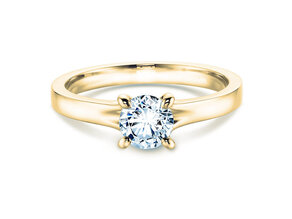 Verlobungsring Modern in 9K Gelbgold mit Labordiamant 0,50ct E/VS