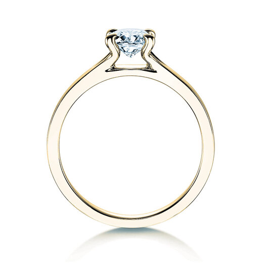 Verlobungsring Modern in 9K Gelbgold mit Labordiamant 3,00ct