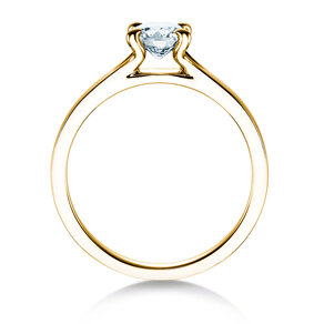 Verlobungsring Modern in 18K Gelbgold mit Diamant 0,75ct D/IF