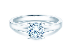 Verlobungsring Modern in 18K Weißgold mit Diamant 1,50ct G/IF
