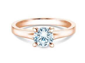Verlobungsring Modern in 18K Roségold mit Diamant 1,00ct G/SI