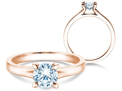 Verlobungsring Modern in 18K Roségold mit Diamant 1,00ct G/SI