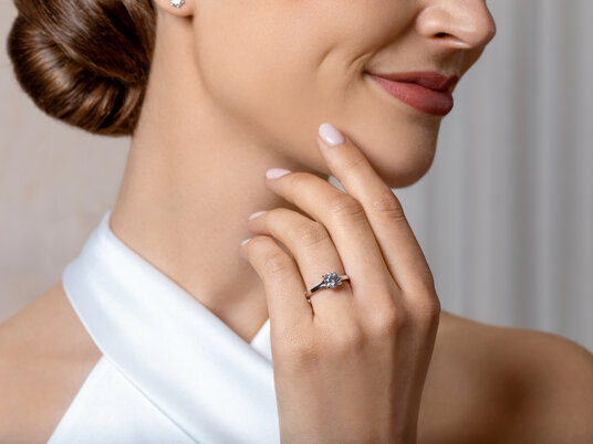 Verlobungsring Modern in Platin 950/- mit Labordiamant 0,75ct