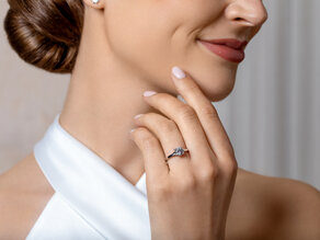 Verlobungsring Modern in 18K Gelbgold mit Diamant 0,75ct D/IF