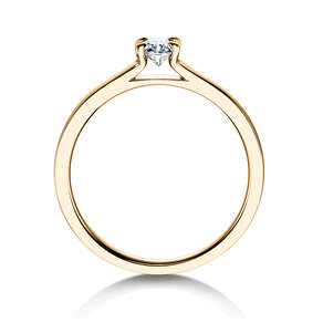 Verlobungsring Modern in 9K Gelbgold mit Diamant 0,25ct H/SI