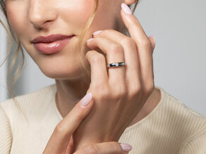 Verlobungsring Promise in Silber 925/- mit Diamant 0,10ct D/IF
