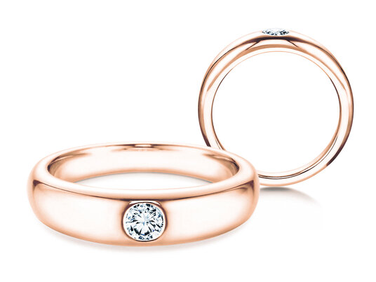 Verlobungsring Promise in Silber 925/- mit Diamant 0,03ct H/SI