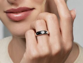 Verlobungsring Promise in Silber 925/- mit Diamant 0,03ct G/SI