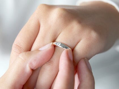 Verlobungsring Promise in 9K Weißgold mit Diamant 0,25ct H/SI