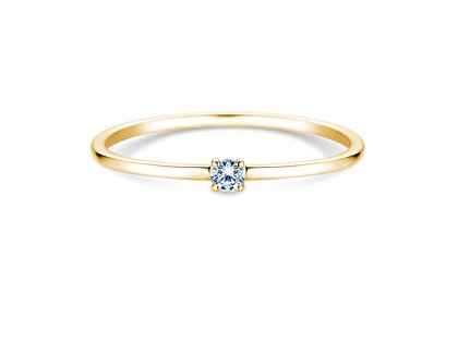 Verlobungsring Pure in 9K Gelbgold mit Diamant 0,04ct G/SI