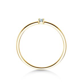 Verlobungsring Pure in 9K Gelbgold mit Diamant 0,04ct G/SI