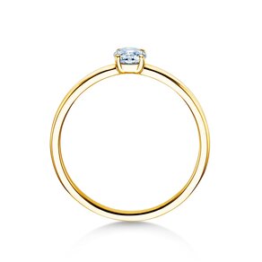 Verlobungsring Pure in 9K Gelbgold mit Diamant 0,23ct G/SI