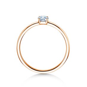 Verlobungsring Pure in 9K Roségold mit Diamant 0,23ct G/SI