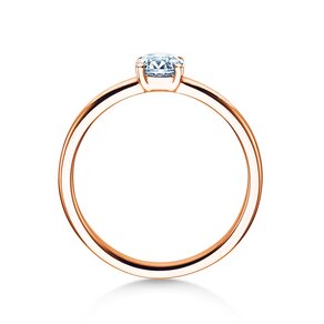Verlobungsring Pure in 14K Roségold mit Diamant 0,50ct H/SI