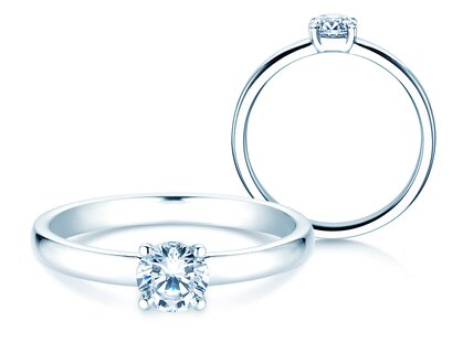 Verlobungsring Pure in Platin 950/- mit Diamant 0,50ct H/SI