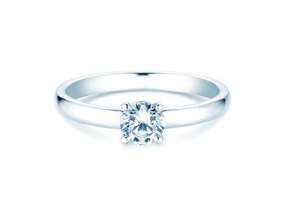 Verlobungsring Pure in 9K Weißgold mit Diamant 0,60ct G/SI